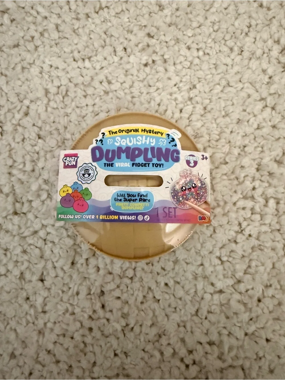 RMS Crazy Fun Squishy Dumpling Viral Fidget Toy Series 3 Mystery Dumpling